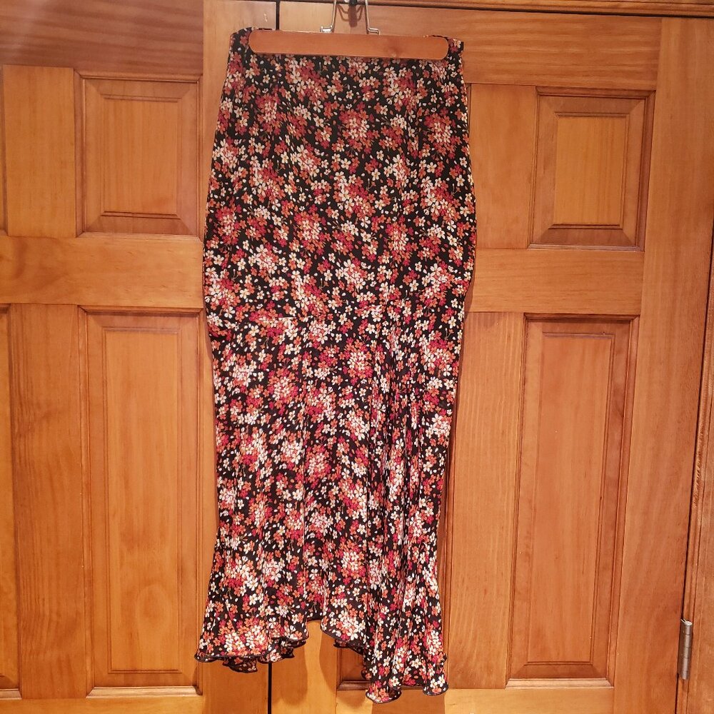 Princess Polly Floral Midi Skirt Sz 4 Flowy Fairy Whimsigoth Spring Boho girly